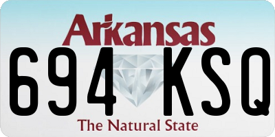 AR license plate 694KSQ
