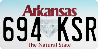AR license plate 694KSR