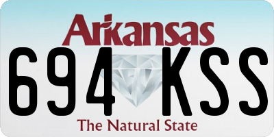 AR license plate 694KSS