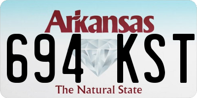 AR license plate 694KST