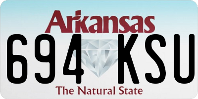 AR license plate 694KSU