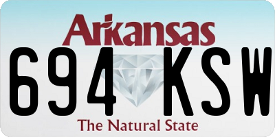 AR license plate 694KSW