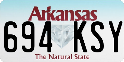 AR license plate 694KSY