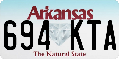 AR license plate 694KTA