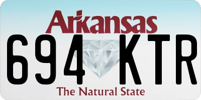AR license plate 694KTR