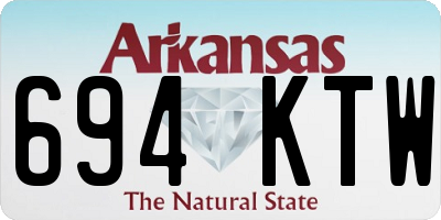 AR license plate 694KTW