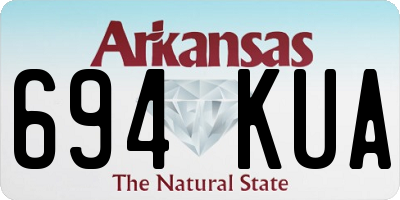 AR license plate 694KUA