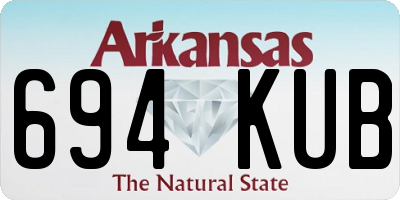 AR license plate 694KUB