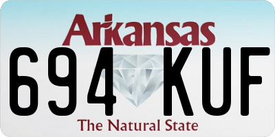 AR license plate 694KUF
