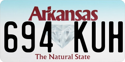 AR license plate 694KUH