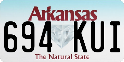 AR license plate 694KUI
