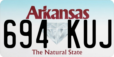 AR license plate 694KUJ