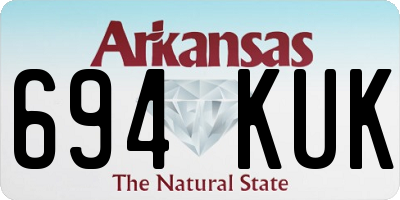 AR license plate 694KUK