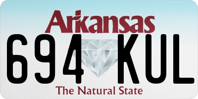 AR license plate 694KUL