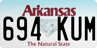 AR license plate 694KUM