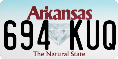 AR license plate 694KUQ