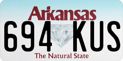 AR license plate 694KUS