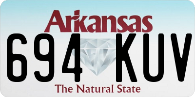 AR license plate 694KUV