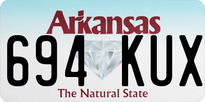 AR license plate 694KUX