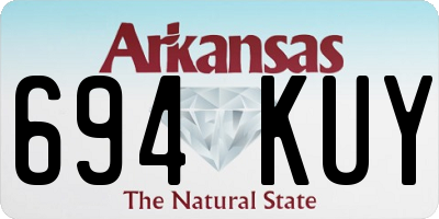AR license plate 694KUY