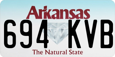 AR license plate 694KVB