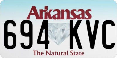 AR license plate 694KVC