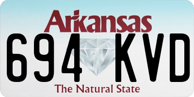 AR license plate 694KVD