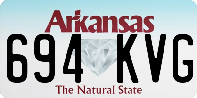 AR license plate 694KVG