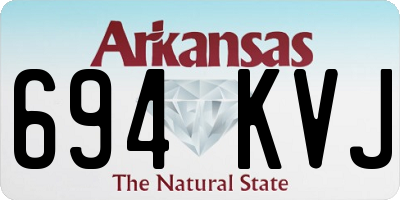 AR license plate 694KVJ