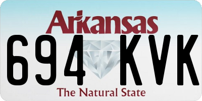 AR license plate 694KVK