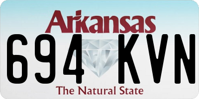 AR license plate 694KVN