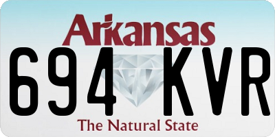 AR license plate 694KVR