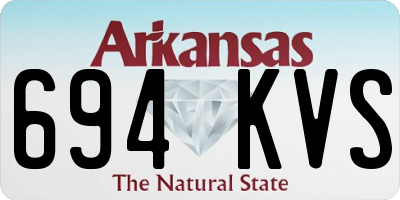 AR license plate 694KVS