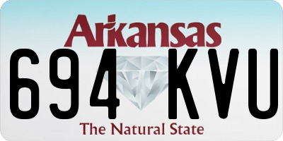 AR license plate 694KVU