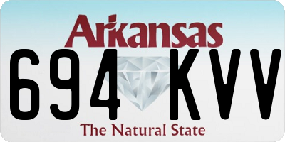 AR license plate 694KVV