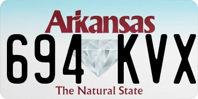 AR license plate 694KVX