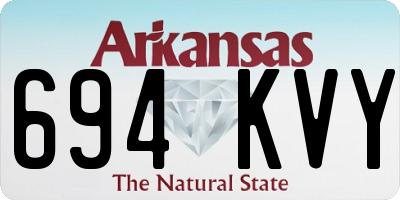 AR license plate 694KVY