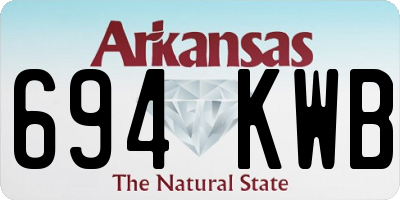 AR license plate 694KWB