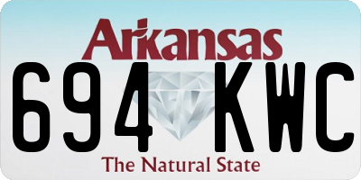 AR license plate 694KWC