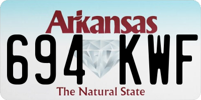 AR license plate 694KWF