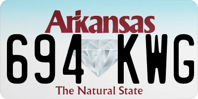 AR license plate 694KWG