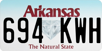 AR license plate 694KWH