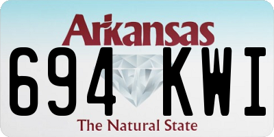 AR license plate 694KWI