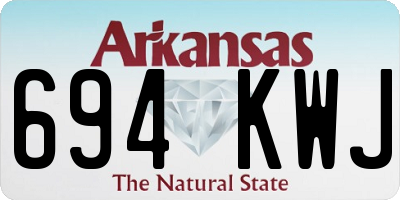 AR license plate 694KWJ