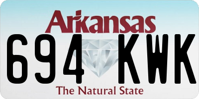 AR license plate 694KWK