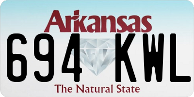 AR license plate 694KWL