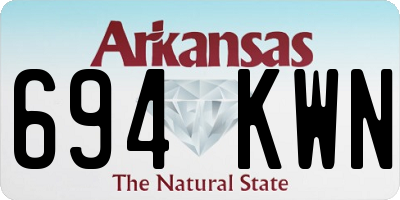 AR license plate 694KWN