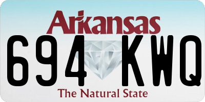 AR license plate 694KWQ
