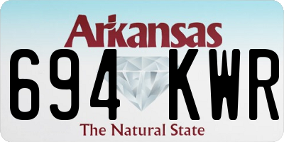 AR license plate 694KWR