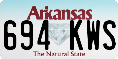 AR license plate 694KWS
